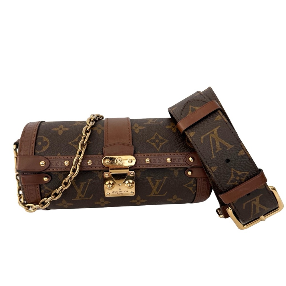 Louis Vuitton Papillon Trunk Monogram Chain Crossbody Bag M57835